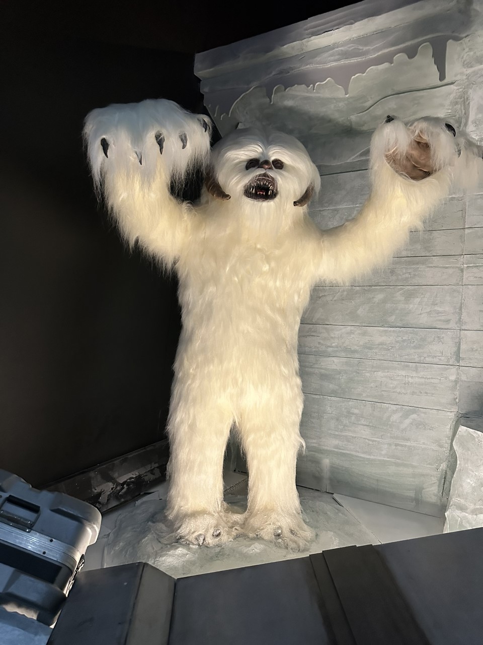 Wampa creature from The Empire Strikes Back displayed in ice cave setting